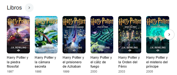 Libro saga de Harry Potter
