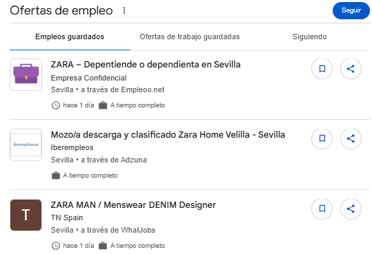 Ofertas de empleo